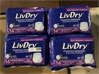 1 LOT (4) LIVDRY PROTECTIVE UNDERWEAR SIZE XL