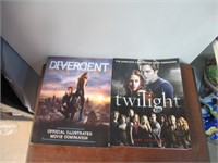 Movie Books Divergent and Twilight