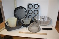 Muffin Pan, Bunt Pan, Plastic Measure Cups & More
