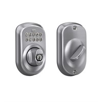 Schlage BE365 PLY 626 Plymouth Keypad Deadbolt,