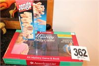 American Girl Kit Mystery Game, Book & Jenga Game