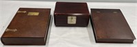 3 Wood Boxes incl Book Form