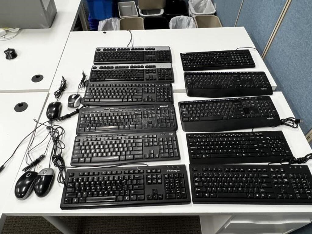 Lot of 11 Asst Keyboards