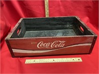 Antique Coca-Cola wooden bottle tray