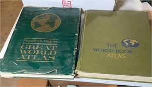 (2) 1960â€™s WORLD ATLAS
