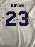 Jim Swink Signed Jersey Original Autograph