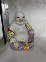 Vintage Jingdezhen porcelain Happy Buddha, hand