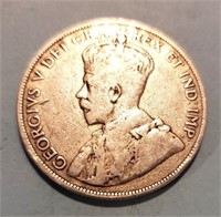 1914 CANADA 50 CENT SILVER COIN