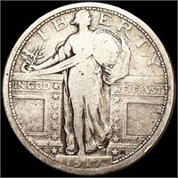 1917-S T1 Standing Liberty Quarter NICELY CIRCULAT