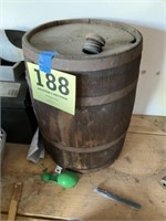 Small wooden barrel