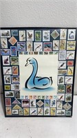 Framed Bird Stamps