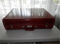 One-vintage leather Royal Traveller suitcase