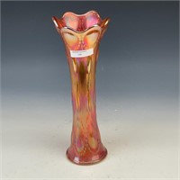 Imperial Marigold Beaded Bullseye Vase