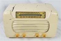 Philco1948 White Metal Tabletop Radio
