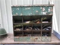 Green top load 9 hole cubby