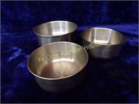 Set of 4 Nesting Stainless Steel Mixing Bowls