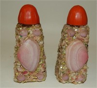 Real Seashell Covered Anchor Hocking Shakers