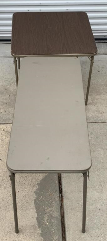 Samsonite Card Table & Longer Card Table