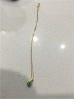 March Birthstone? Necklace stamped 14K Italy