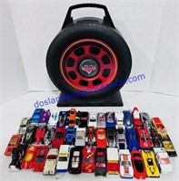 48 Hot Wheels with Cars Carry Case