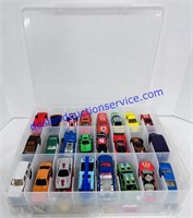 58 Hot Wheels in Transparent Carry Case