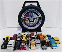 20 Hot Wheels with Carry Case
