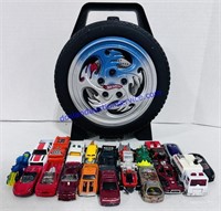 20 Hot Wheels with Carry Case