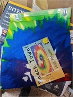 Tie dye beach towel