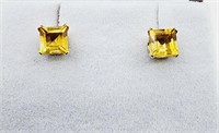 10kt. Yellow Gold 4mm x 4mm Natural Citrine