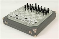 Swarovski Silver Crystal Chess Set Original Case