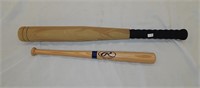 Mini Wood Rawlins & Foam Baseball Bats