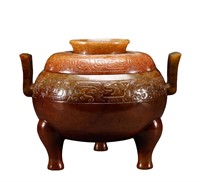 Before Ming Dynasty, Hetian jade covered stove