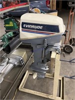 Evinrude 7.5 HP trolling motor. And stand.