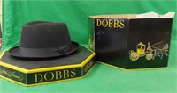 COSMOPOLITAN NEW YORK FEDORA, DOBBS 5TH AVE HATBOX