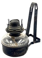 Antique Queen Anne Wall Mount Oil Lamp