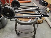 Metal Rolling Stool And Pull Cart