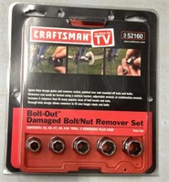 Craftsman bolt out damaged bolt/nut removal set
