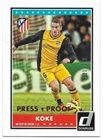 Koke Donruss Soccer Press Proof /299