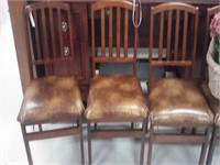 4 Brown chairs