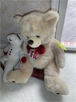 Large stuffed bear and lambchop