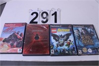 4 PS2 Games (Includes Lego Batman)