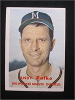 1957 TOPPS #143 ANDY PAFKO MILWAUKEE BRAVES