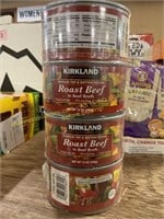 4ct.cans Kirkland roast beef in beef broth