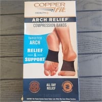 Copper Fit Health+ Black Basic Foot Compression Sl