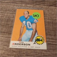 1969 Topps Football Rookie Dick Anderson