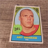 1967 Topps Football Art Graham