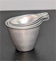 4 Pc. Vintage Tin Measuring Cups