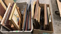 2 Boxes of miscellaneous pictures