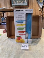 new Cuisinart 10 pc ceramic coated knife set