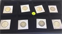 TRAY LOT OF COINS 1907 - 1945 HALF